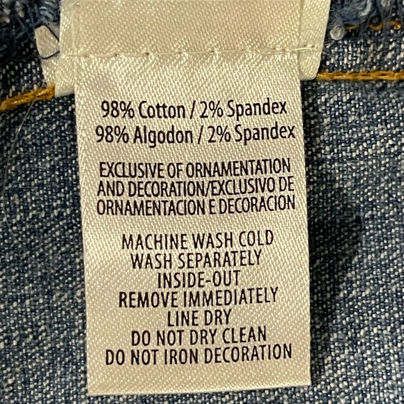 *Sunburst by Morning Sun Rhinestone Butterfly Denim Jean Jacket Sz M - Picture 17 of 17